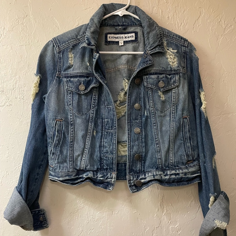 Distressed Denim Jacket